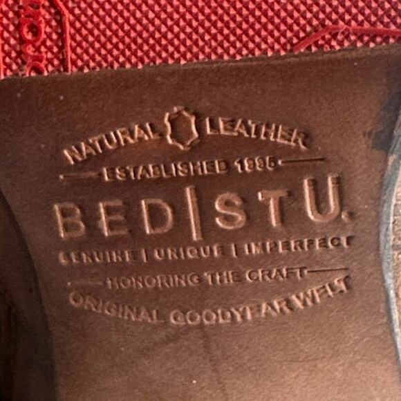 Bed Stu Judgement Combat Boots 6 Cobbler Pinkish Brown Granny Western Grunge USA - Picture 13 of 16